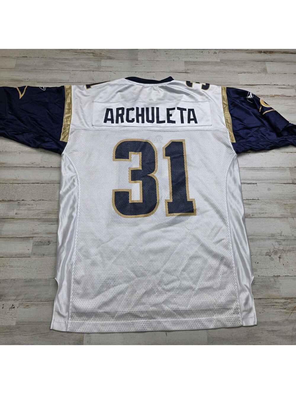 VTG Reebok On Field St. Louis Rams Adam Archuleta #31 Football Jersey Men's MED